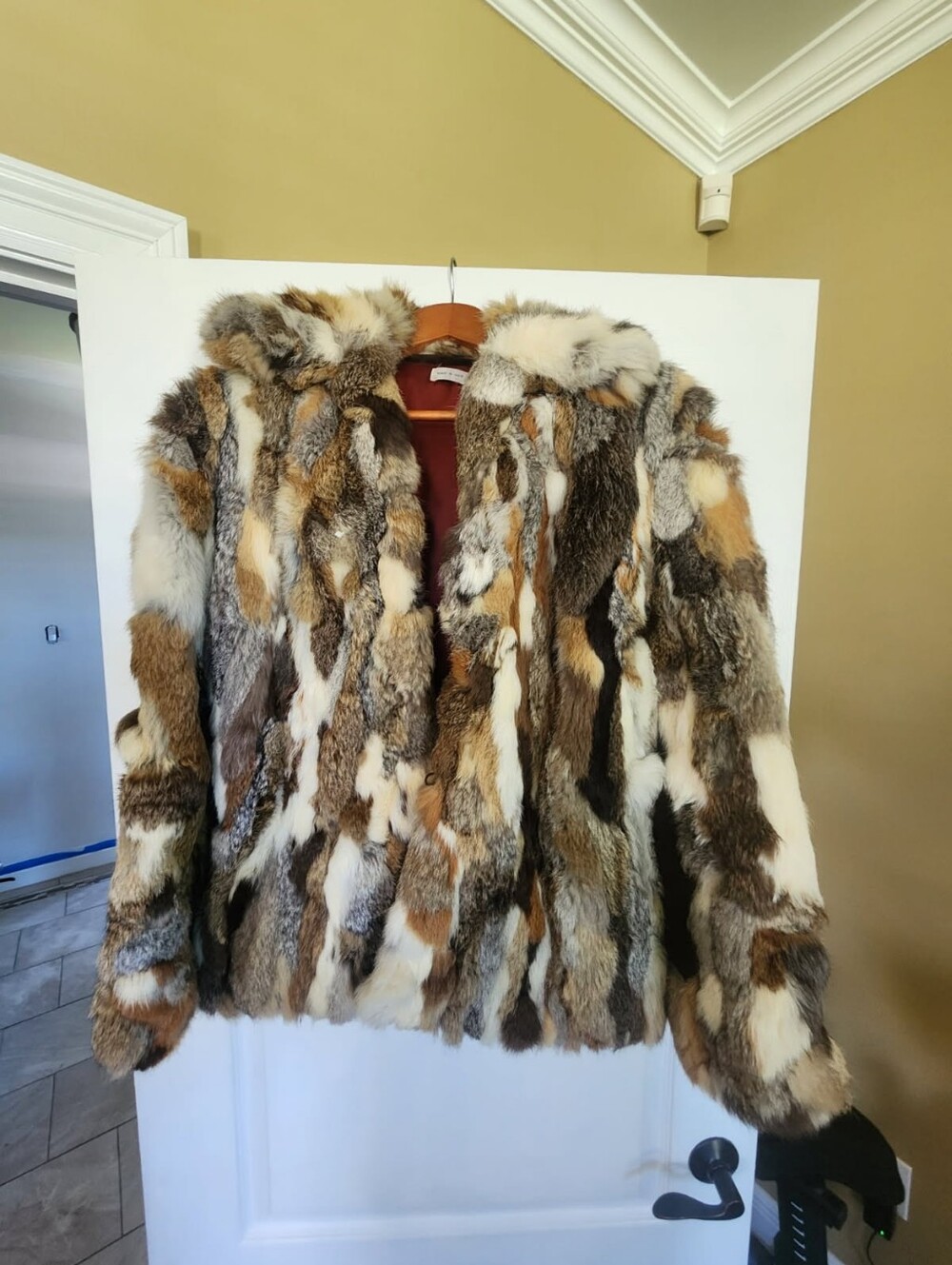 Luxury Multi-Tone Fur Leather Jacket - Women's